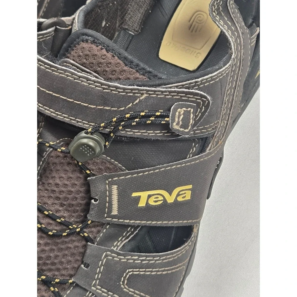 Teva Omnium Fisherman Sandals Mens 11 Brown Fair‎ 1001116 ShocPad Hiking Water
